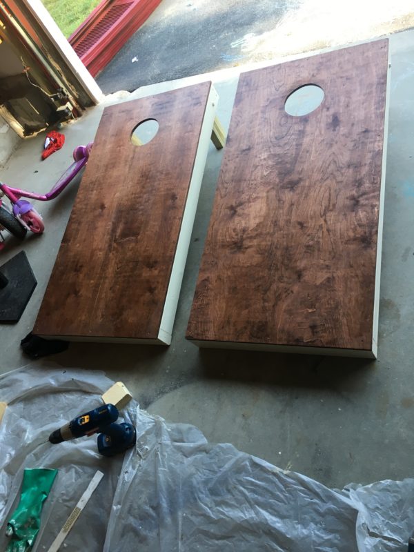 wooden cornhole boards